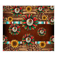 seamless mexican sunflower tumbler design | Teevron