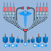 Jewish Hanukkah Chanukah Doctor Medical Menorah  Gifts Premium Hoodie | Teevron