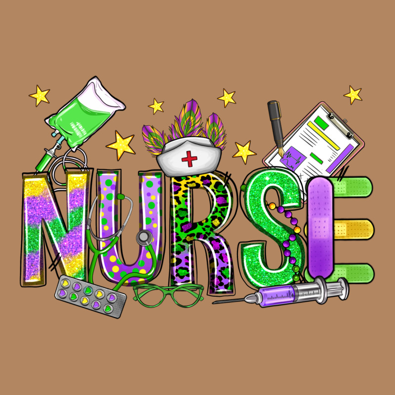 Mardi Gras Nurse Long Sleeve Tee by OliviaCreatesArt | Teevron