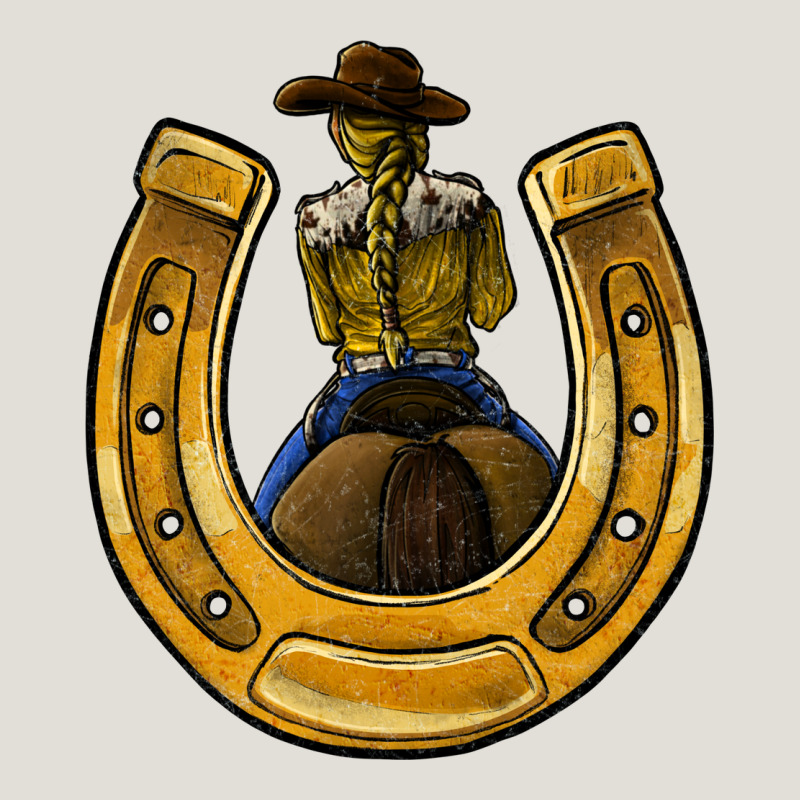 Horseshoe And Cowgirl Heavy Core Tee by JahusDesignShop | Teevron