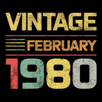 Born In 1980 Vintage February Premium Tee | Teevron