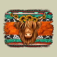 Highland Cow Western Background Heavy Core Tee | Teevron