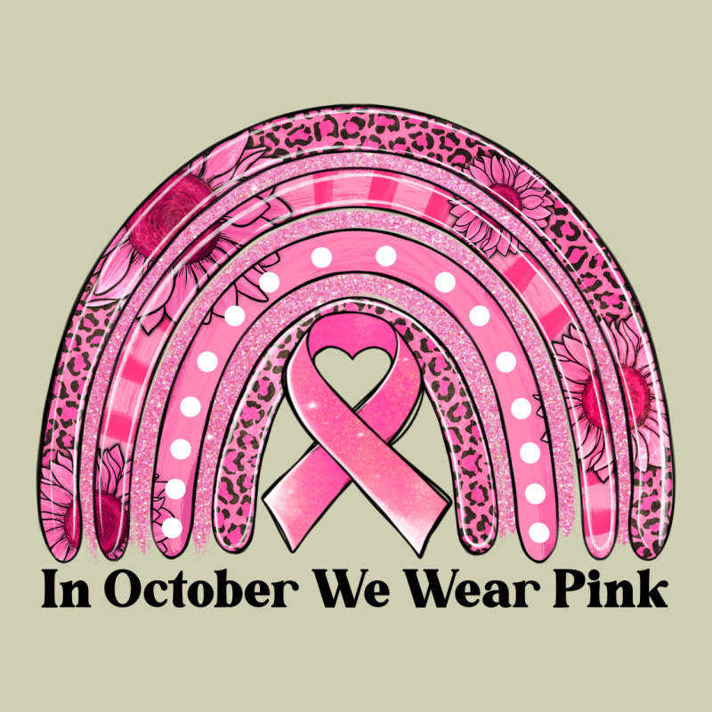 In October We Wear Pink Breast Cancer Awareness Rainbow Heavy Core Tee by Jasminsmagicworld | Teevron
