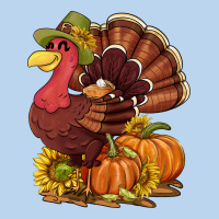 Thanksgiving Turkey With Pumpkin And Sunflower Classic Tee | Teevron
