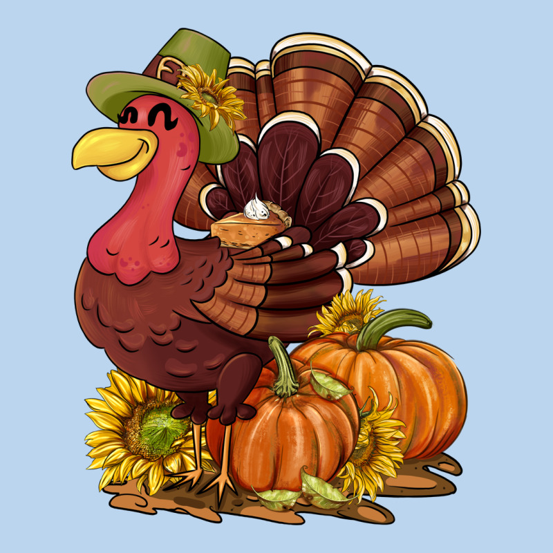 Thanksgiving Turkey With Pumpkin And Sunflower Classic Tee by NancyCooperArtShop | Teevron