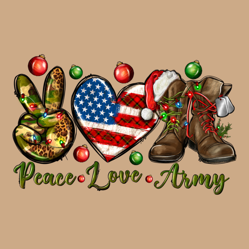 Peace Love Army Christmas 4th Of July Vintage Hoodie by HowdyJamesFarm | Teevron