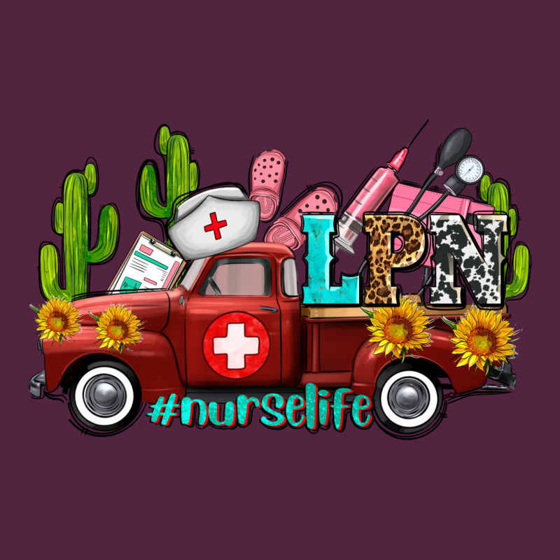 Lpn Nurse Truck With Cactus And Sunflowers Urban Hoodie by AdoDesignShop | Teevron