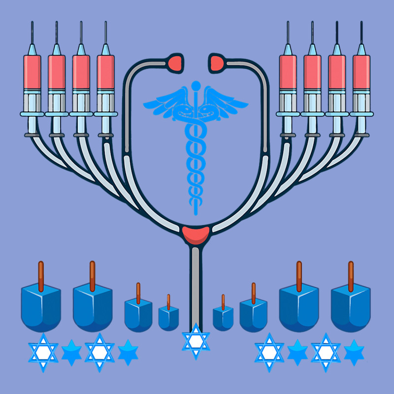 Jewish Hanukkah Chanukah Doctor Medical Menorah  Gifts Long Sleeve Tee by trangStudio | Teevron