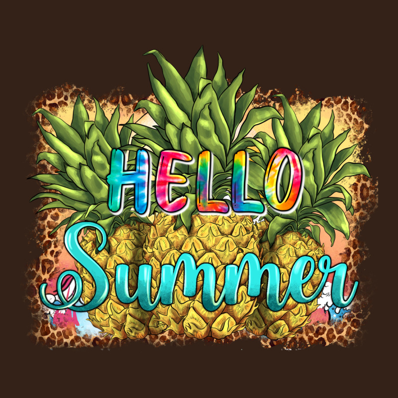 Hello Summer Pineapple Heavy Core Tee by BarkalooDesign | Teevron