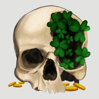 St Patrick's Day Skull With Clovers Classic Tee | Teevron