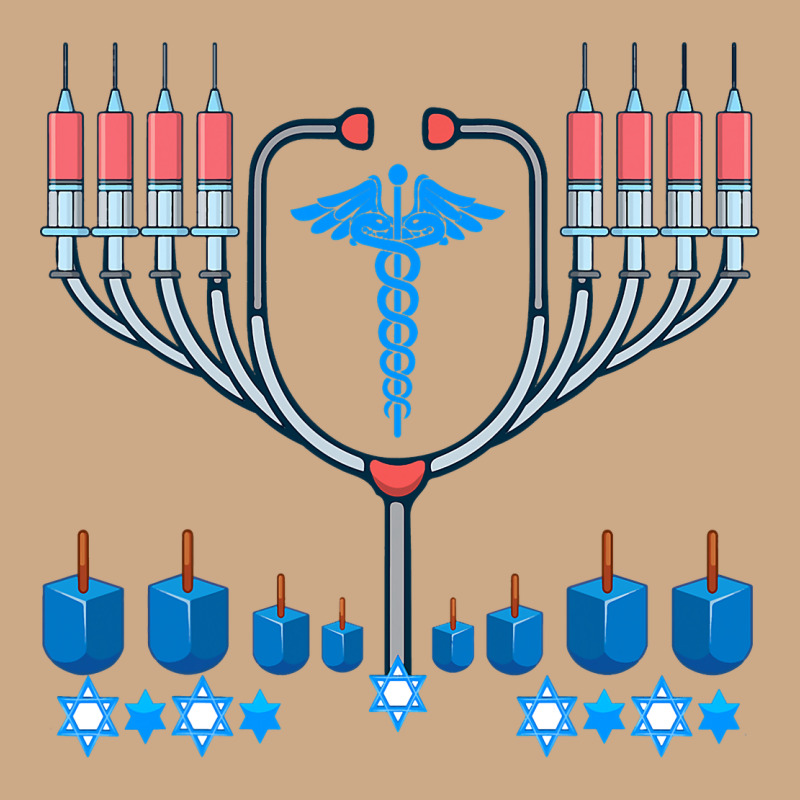 Jewish Hanukkah Chanukah Doctor Medical Menorah  Gifts Vintage Hoodie by trangStudio | Teevron