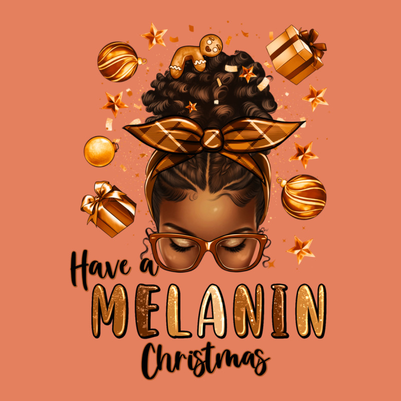 Have A Melanin Christmas Afro Messy Bun Classic Tee by texasbilliewilder | Teevron