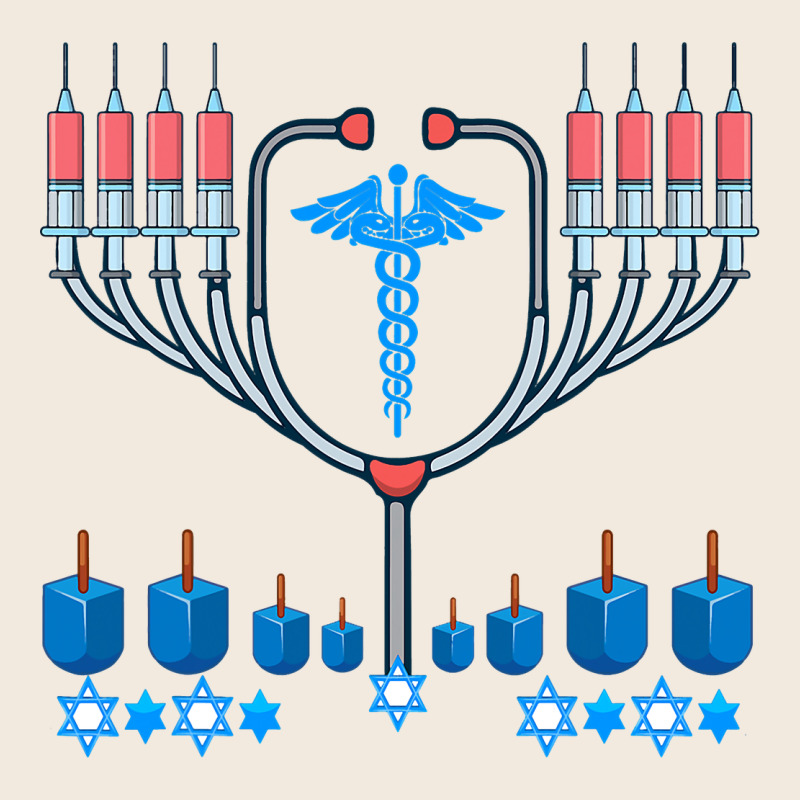 Jewish Hanukkah Chanukah Doctor Medical Menorah  Gifts Zipper Hoodie by trangStudio | Teevron