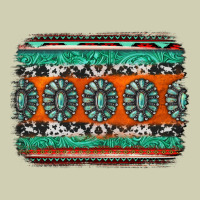 Turquoise Western Background Heavy Core Tee | Teevron