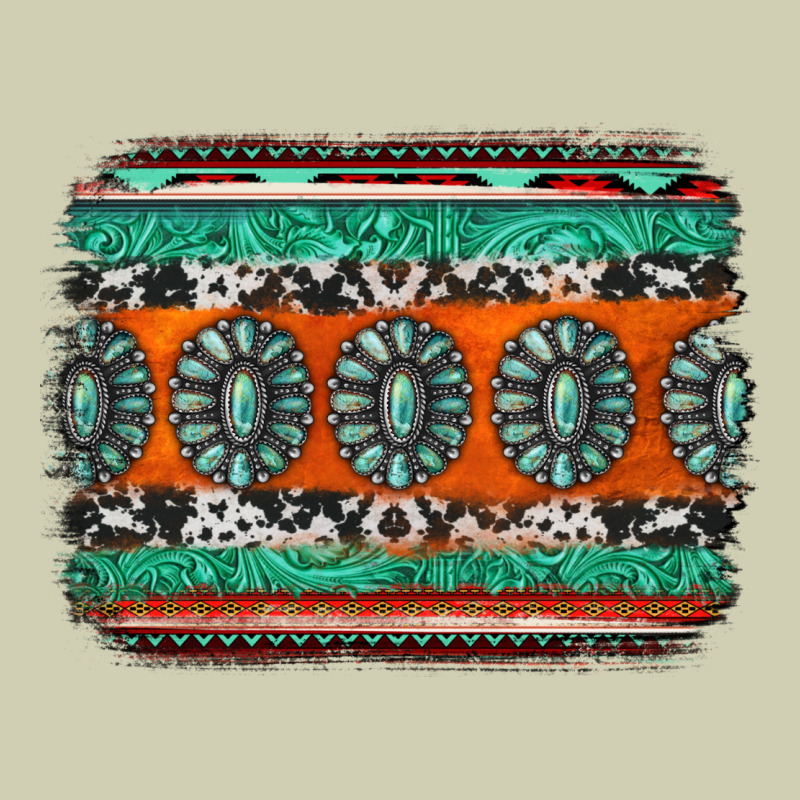 Turquoise Western Background Heavy Core Tee by Jasminsmagicworld | Teevron