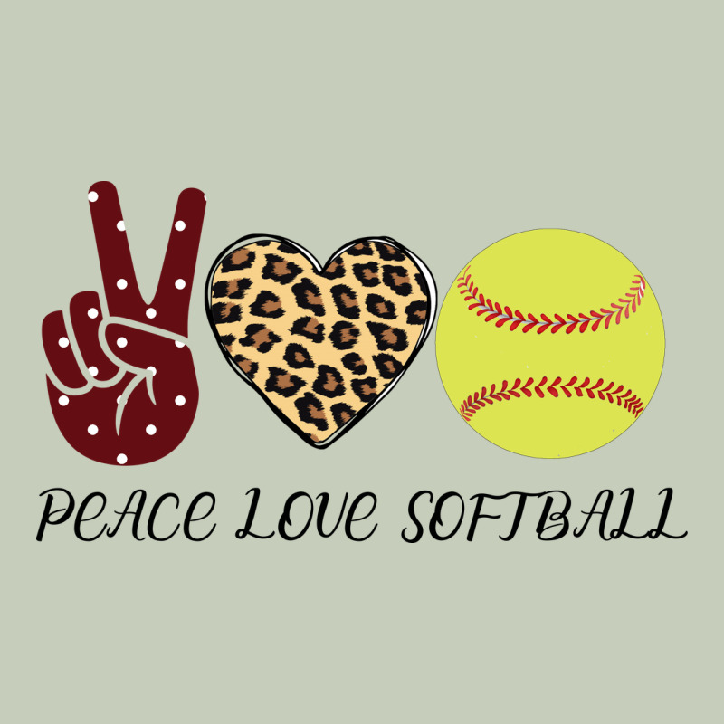 Peace Love Softball Ladies Tee by Bettercallsaul | Teevron