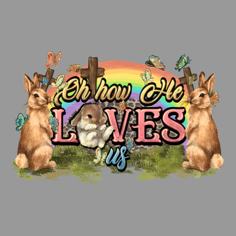 Oh How He Loves Us Cross Easter Day Vintage Hoodie by HowdyJamesFarm | Teevron