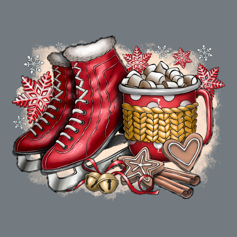 Christmas Ice Skating Heavyweight Sweatshirt by CowhideDigitalArt | Teevron