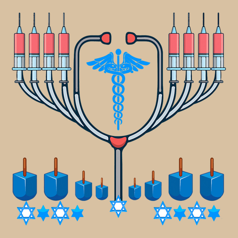 Jewish Hanukkah Chanukah Doctor Medical Menorah  Gifts Heavyweight Hoodie by trangStudio | Teevron