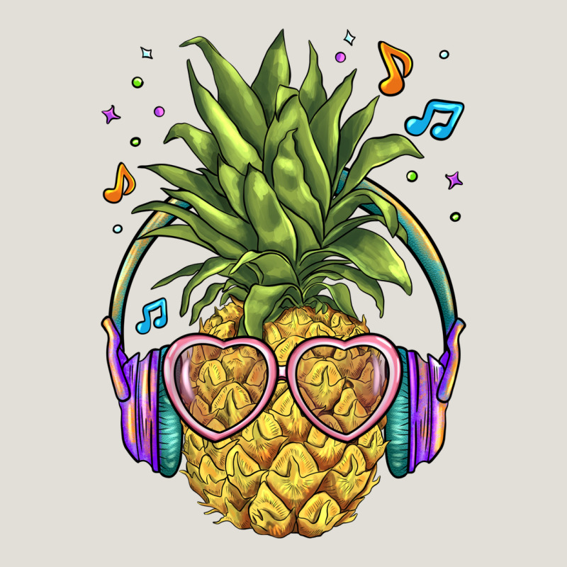 Pineapple With Headphone Heavy Core Tee by BarkalooDesign | Teevron