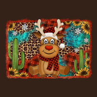 Western Christmas Reindeer With Background Heavy Core Tee | Teevron