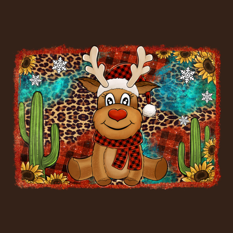 Western Christmas Reindeer With Background Heavy Core Tee by Jasminsmagicworld | Teevron
