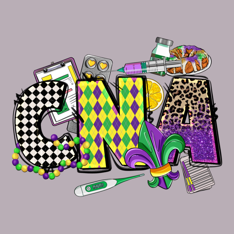 Cna Mardi Gras Certified Nursing Assistant Vintage Tee by CowGirlArtShop | Teevron
