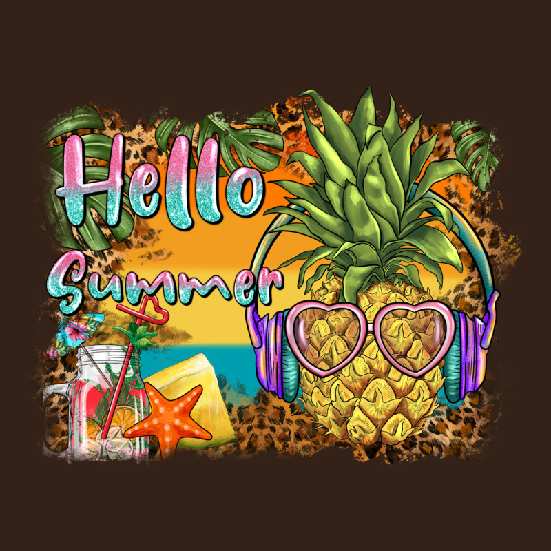 Hello Summer Pineapple Heavy Core Tee by BarkalooDesign | Teevron