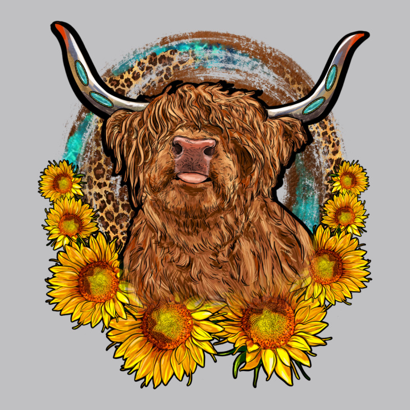Cow Sunflower Leopard Long Sleeve Tee by OliviaCreatesArt | Teevron