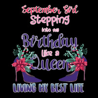 Womens September Girl Stepping Into My Birthday Premium Tee | Teevron
