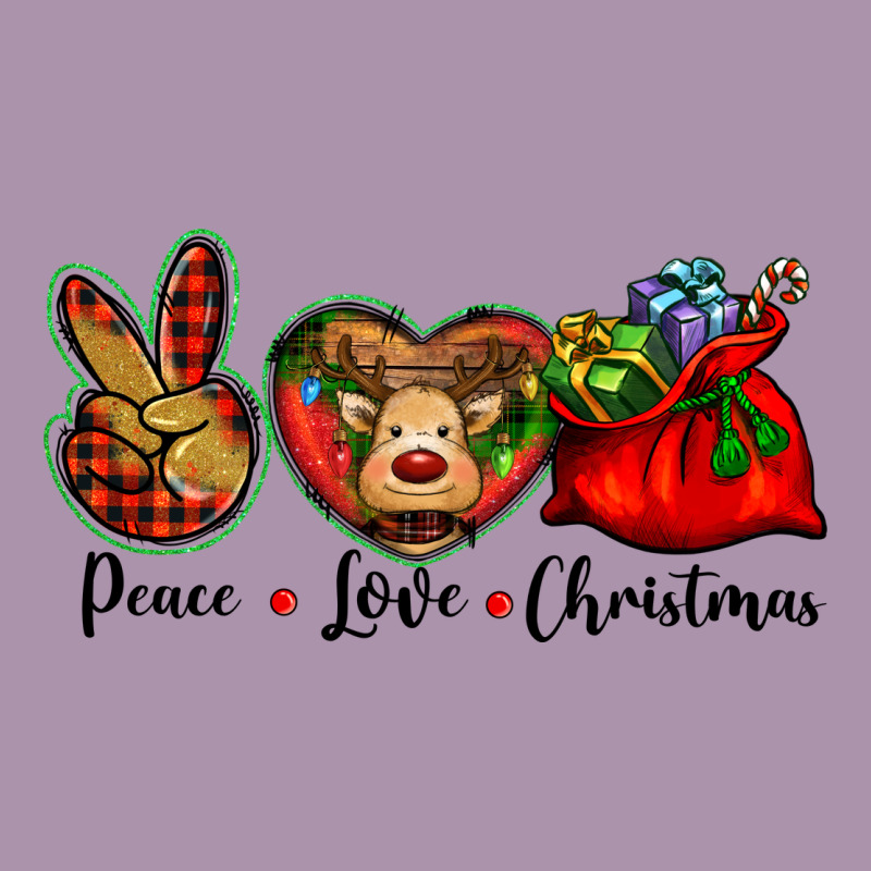 Peace Love Christmas Heavyweight Hoodie by BarkalooDesign | Teevron