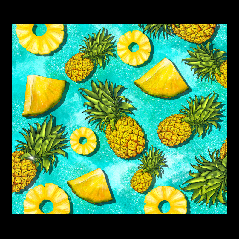Blue Pineapple Heavy Core Tee by BarkalooDesign | Teevron