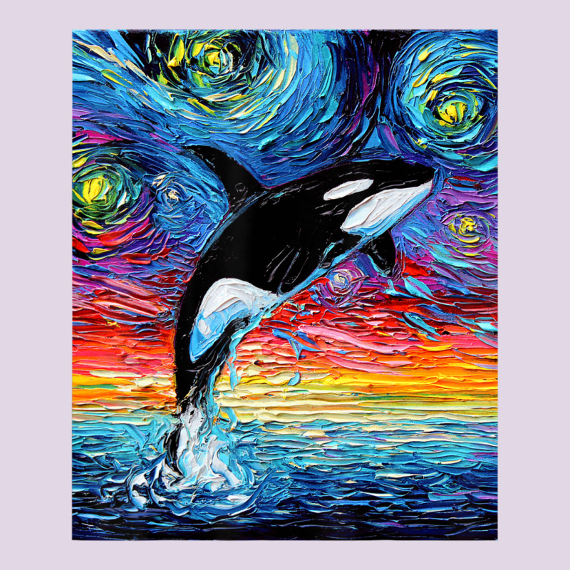 Orca Killer Whale Starry Night Colorful Ocean Art By Aja Classic Tee by trangStudio | Teevron
