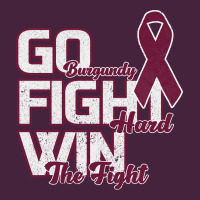 Go Burgundy Fifht Hard Win The Fight Premium Tee | Teevron