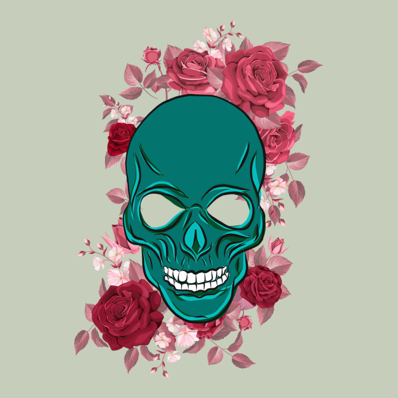 Skull With Flowers Ladies Tee by Bettercallsaul | Teevron