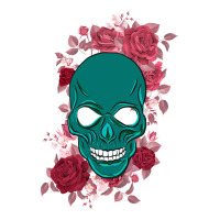 Skull with flowers | Teevron