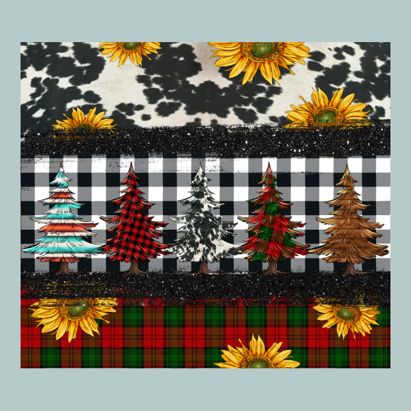Christmas Trees And Sunflowers Heavy Core Tee by Jasminsmagicworld | Teevron