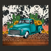 Western Farm Truck Cactus And Sunflowers Heavy Core Tee | Teevron