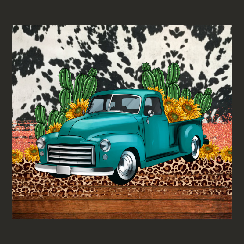 Western Farm Truck Cactus And Sunflowers Heavy Core Tee by Jasminsmagicworld | Teevron