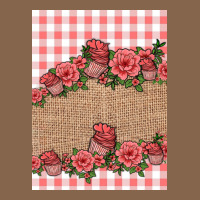 Valentines Day Burlap Background Premium Tee | Teevron