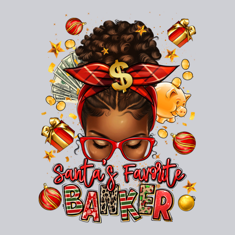 Santa Favorite Banker Afro Messy Bun Classic Tee by texasbilliewilder | Teevron