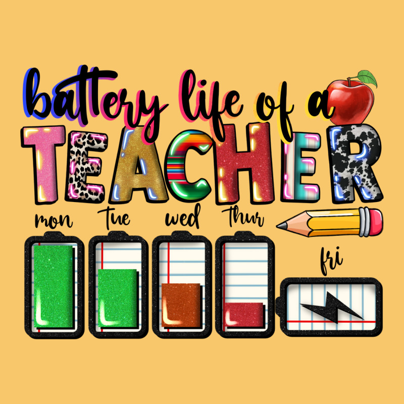 Battery Life Of A Teacher Vintage Hoodie by CowGirlArtShop | Teevron