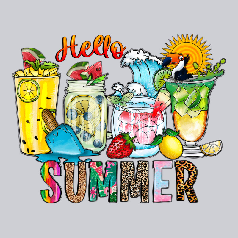 Hello Summer Drink Heavyweight Sweatshirt by CowhideDigitalArt | Teevron