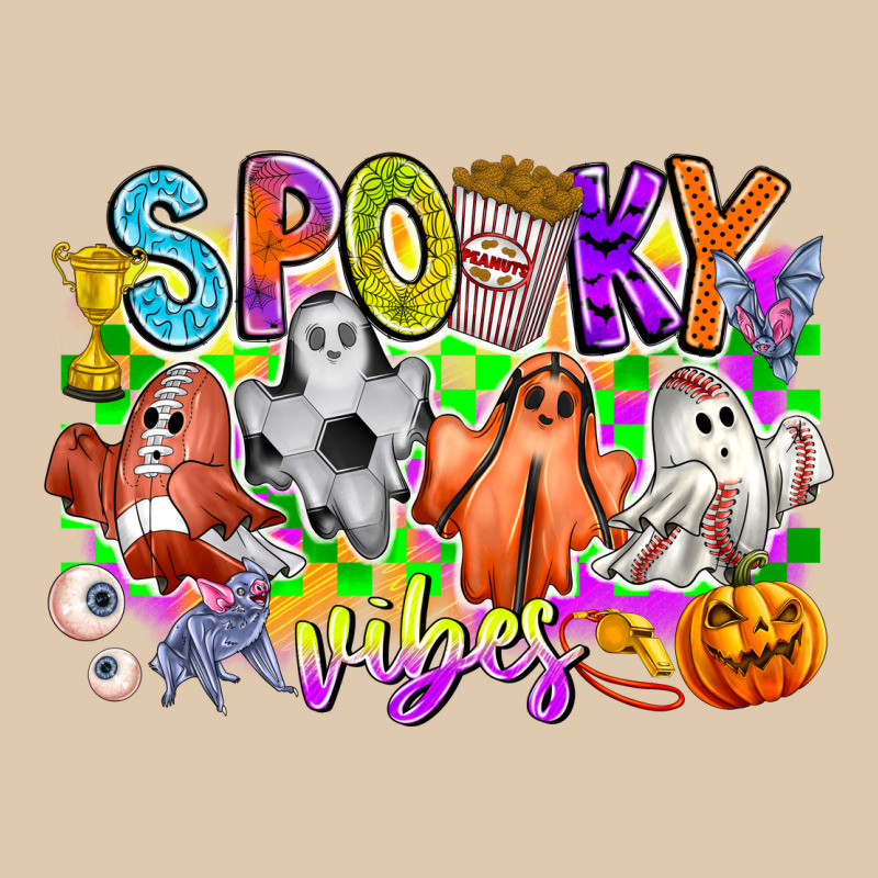 Spooky Vibes Ghost Heavyweight Sweatshirt by CowhideDigitalArt | Teevron