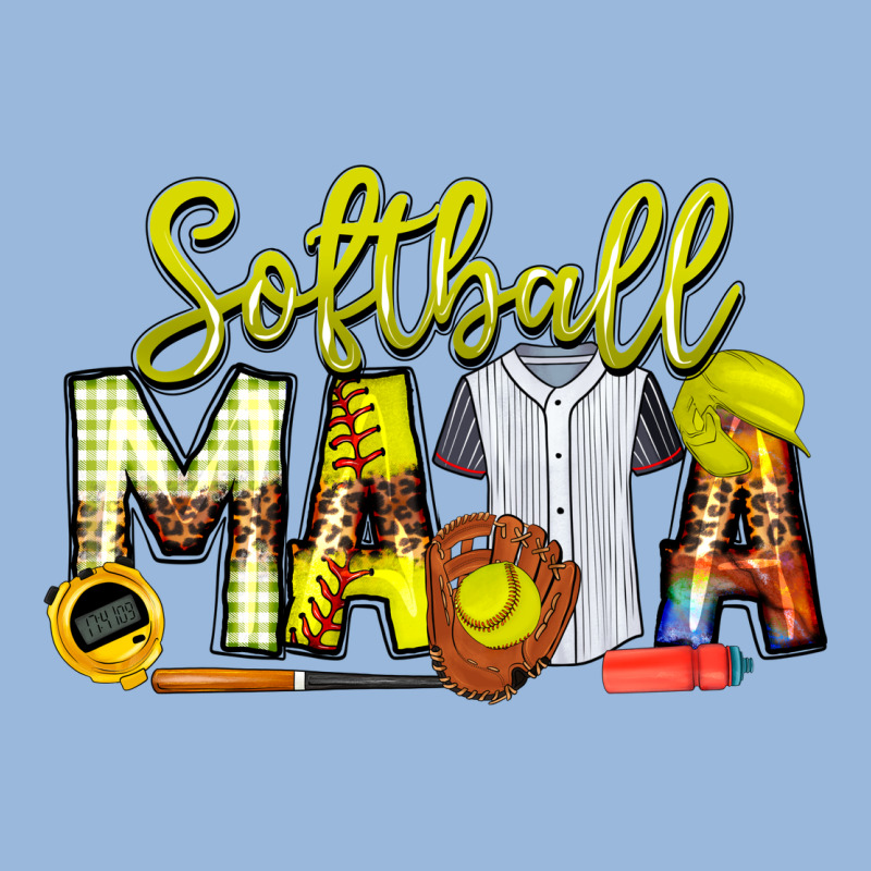 Softball Mama Premium Hoodie by CowhideDigitalArt | Teevron
