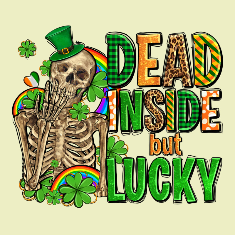 Dead Inside But Lucky  With Skeleton Urban Hoodie by AdoDesignShop | Teevron