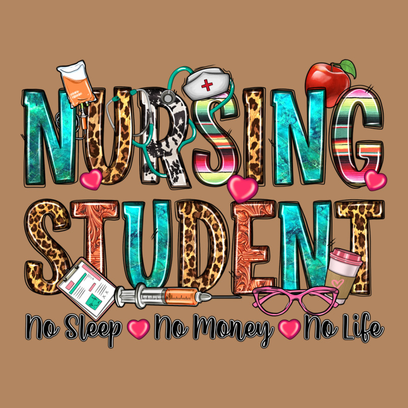 Nursing Student No Sleep No Money No Life Long Sleeve Tee by OliviaCreatesArt | Teevron