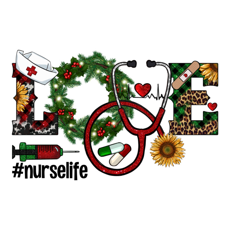 Christmas Love Nurselife Long Sleeve Tee by RanaPortraitStore | Teevron