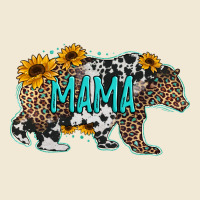 Mama Bear Sunflowers Leopard Cowhide Mother's Day Premium Tee | Teevron