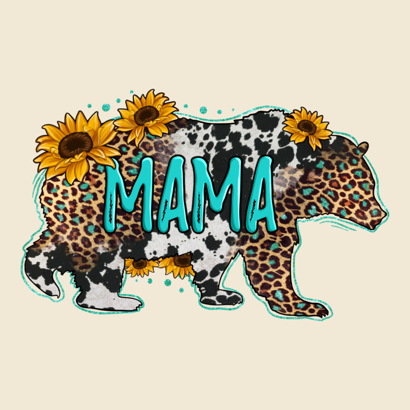 Mama Bear Sunflowers Leopard Cowhide Mother's Day Premium Tee by Jasminsmagicworld | Teevron